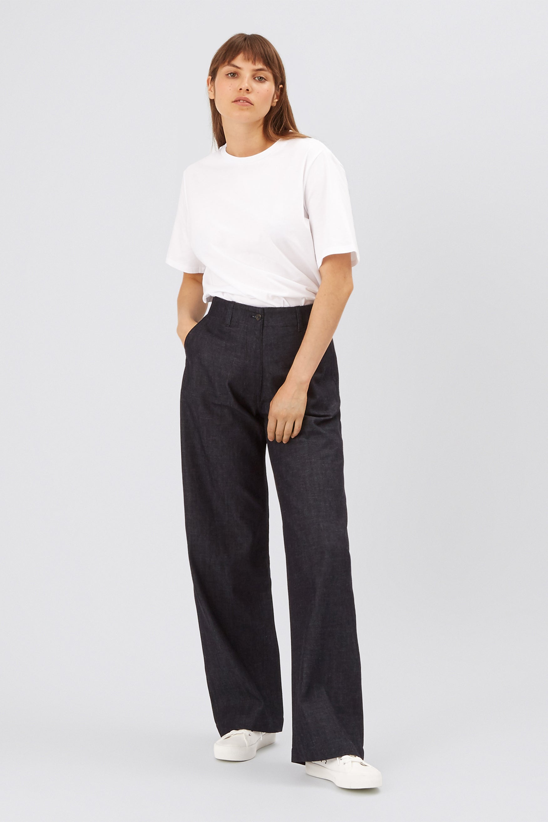 Women's Work Trousers Indigo Denim