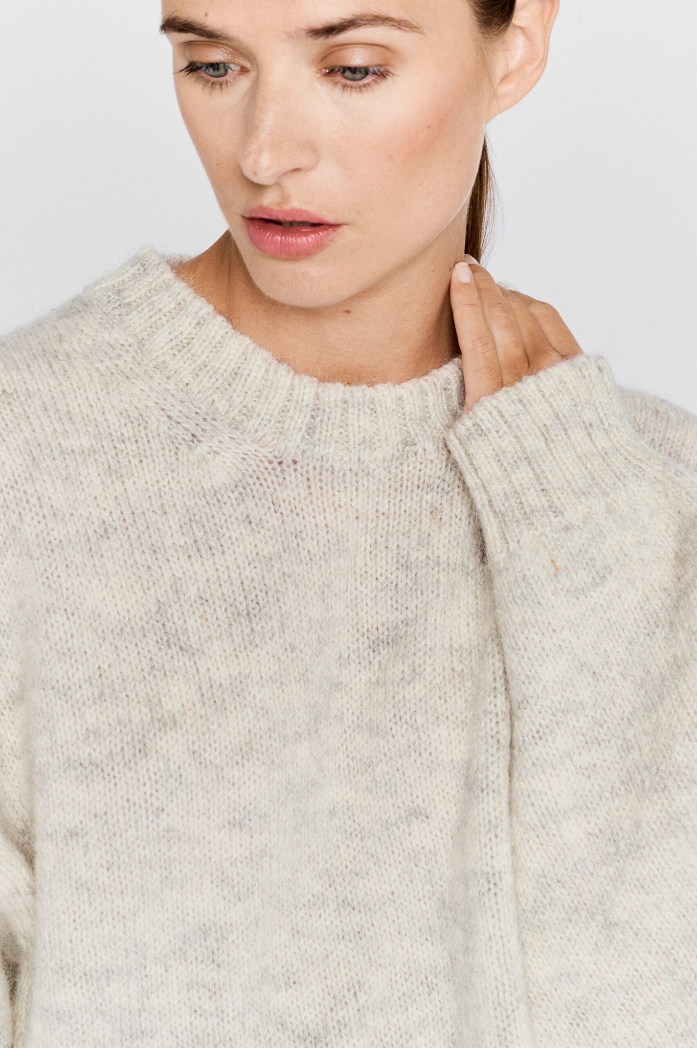 Ire Knitted Sweater - Sand Melange