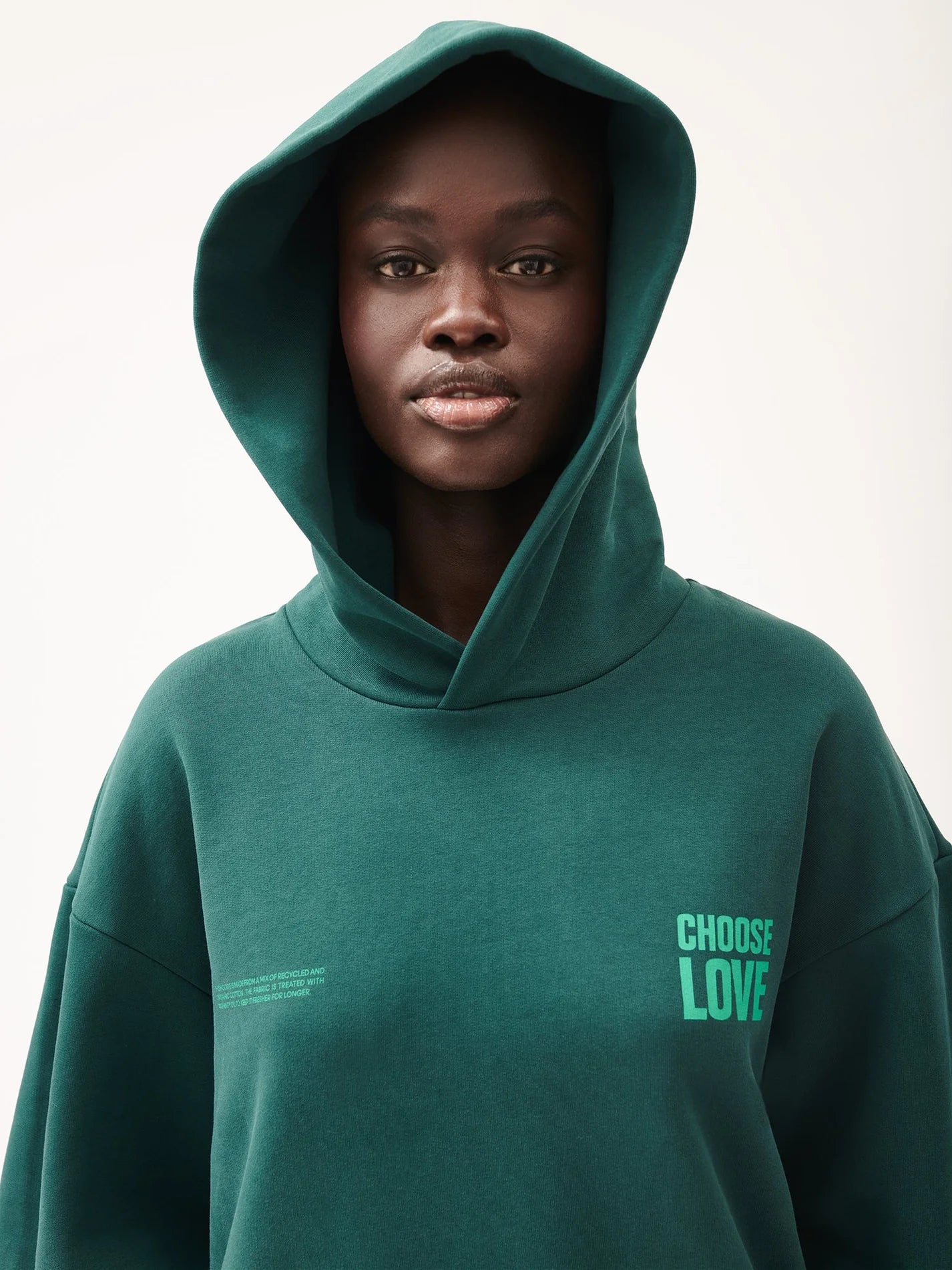 Choose Love Heavyweight Hoodie - Foliage Green