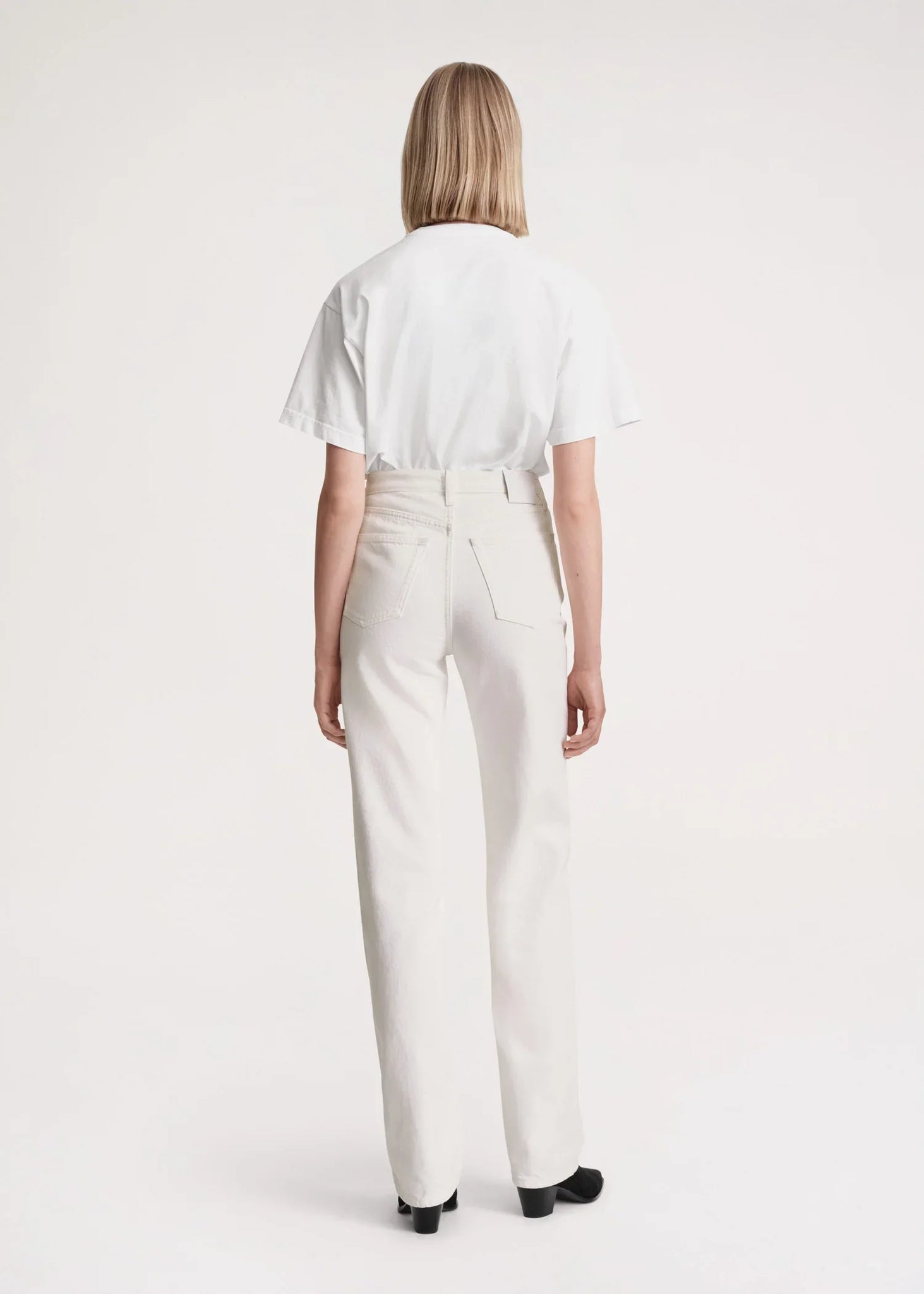 Classic Cut Denim Full Length - Off White