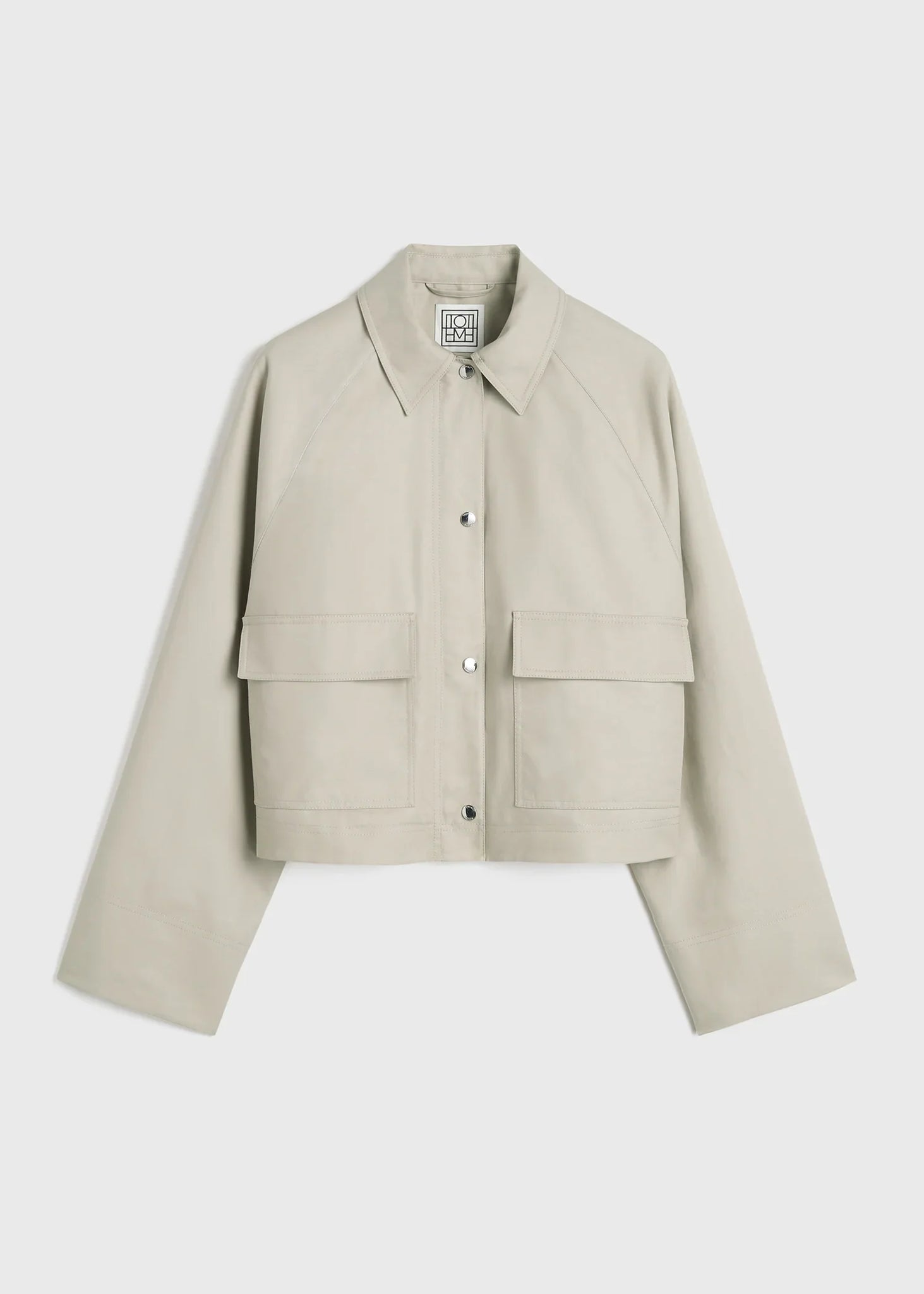 Cropped Cotton Jacket - Sand