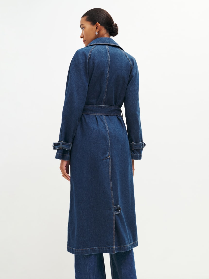 Hayes Denim Trench Coat