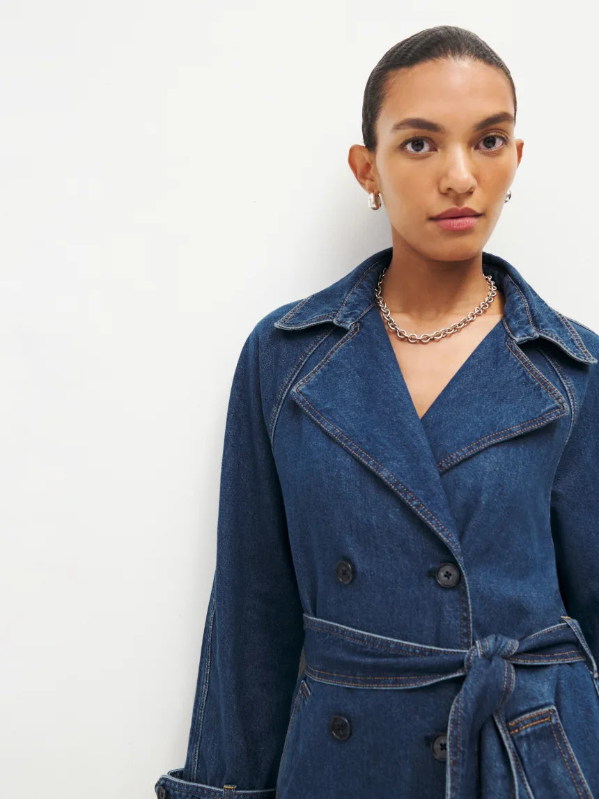 Hayes Denim Trench Coat