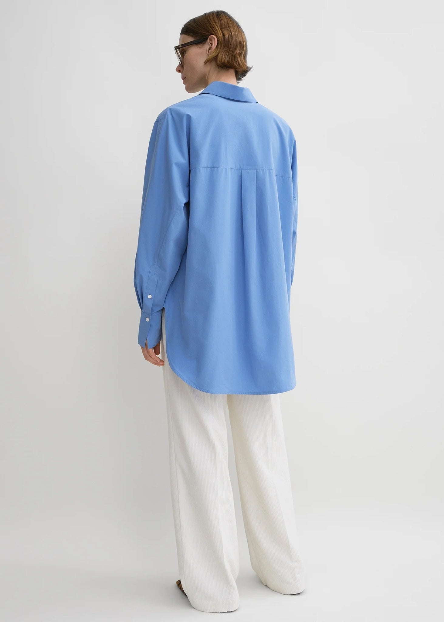 Kimono Sleeve Poplin Shirt