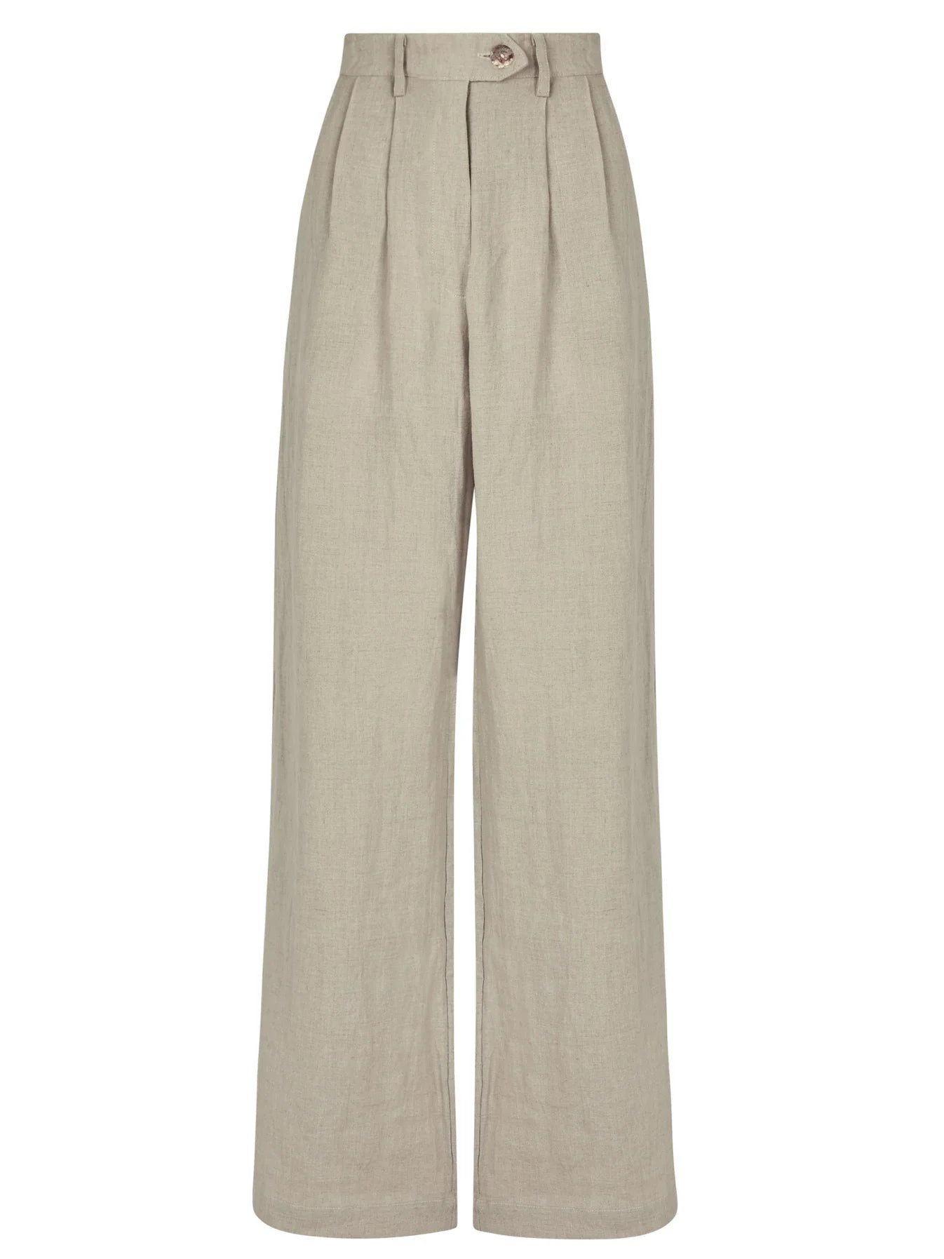 Linen Pleat Pant (Black)