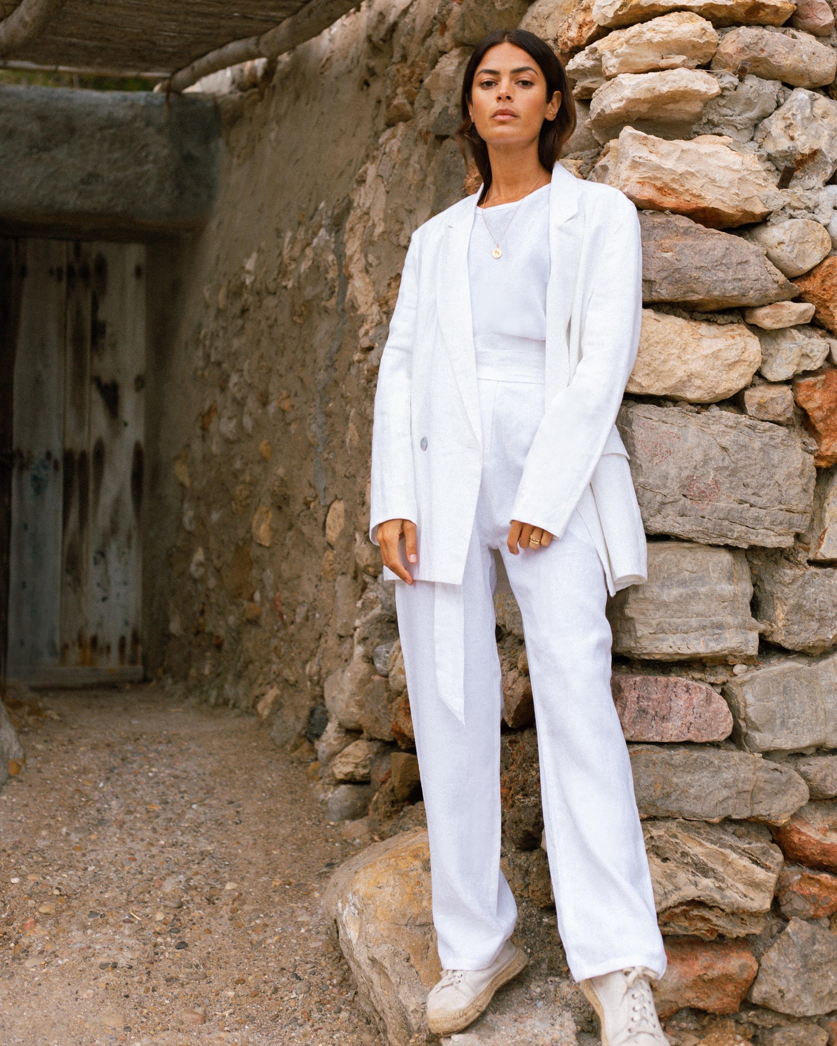 Nomade Suit Trousers in White