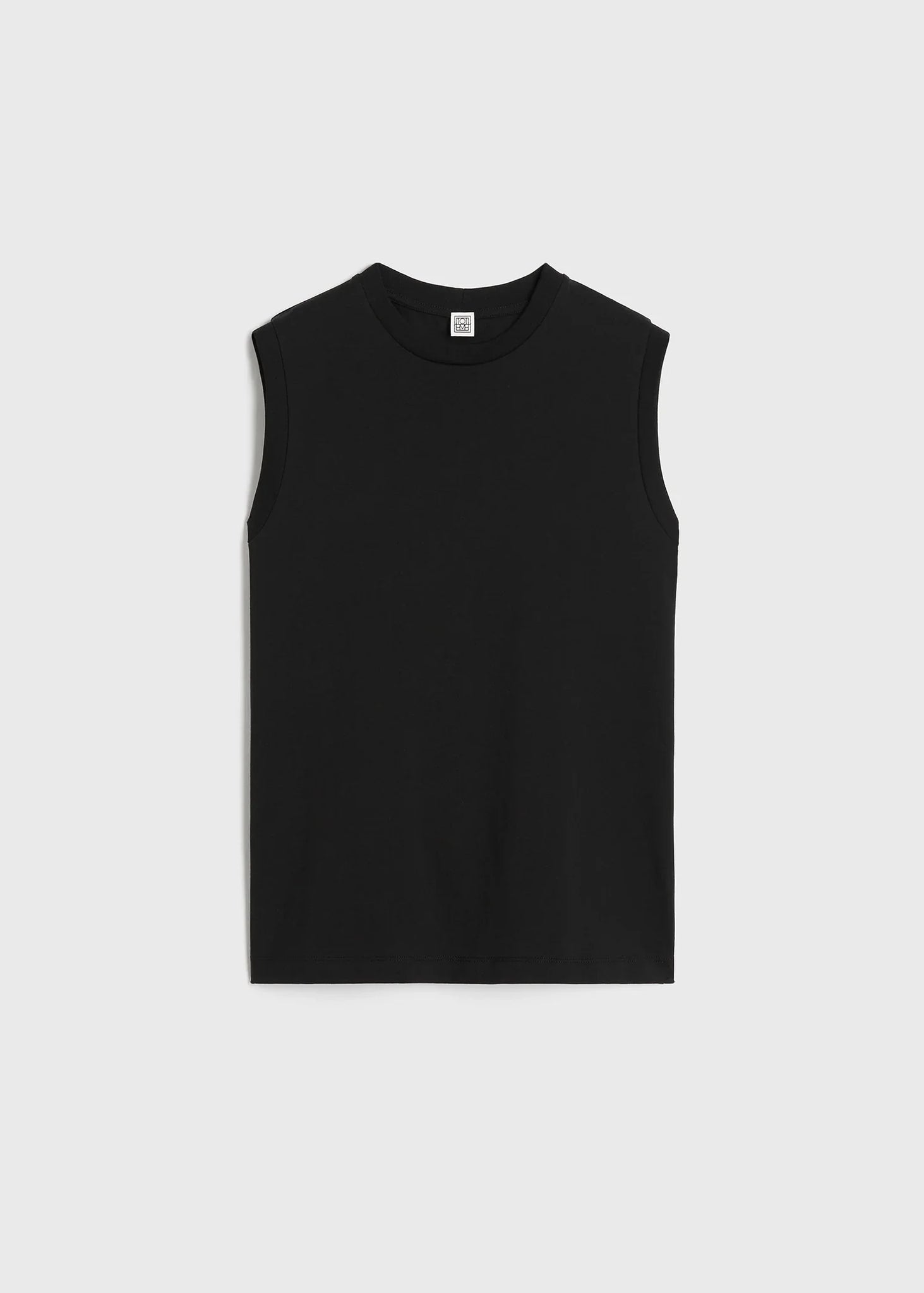 Relaxed Sleeveless Tee (Off White)