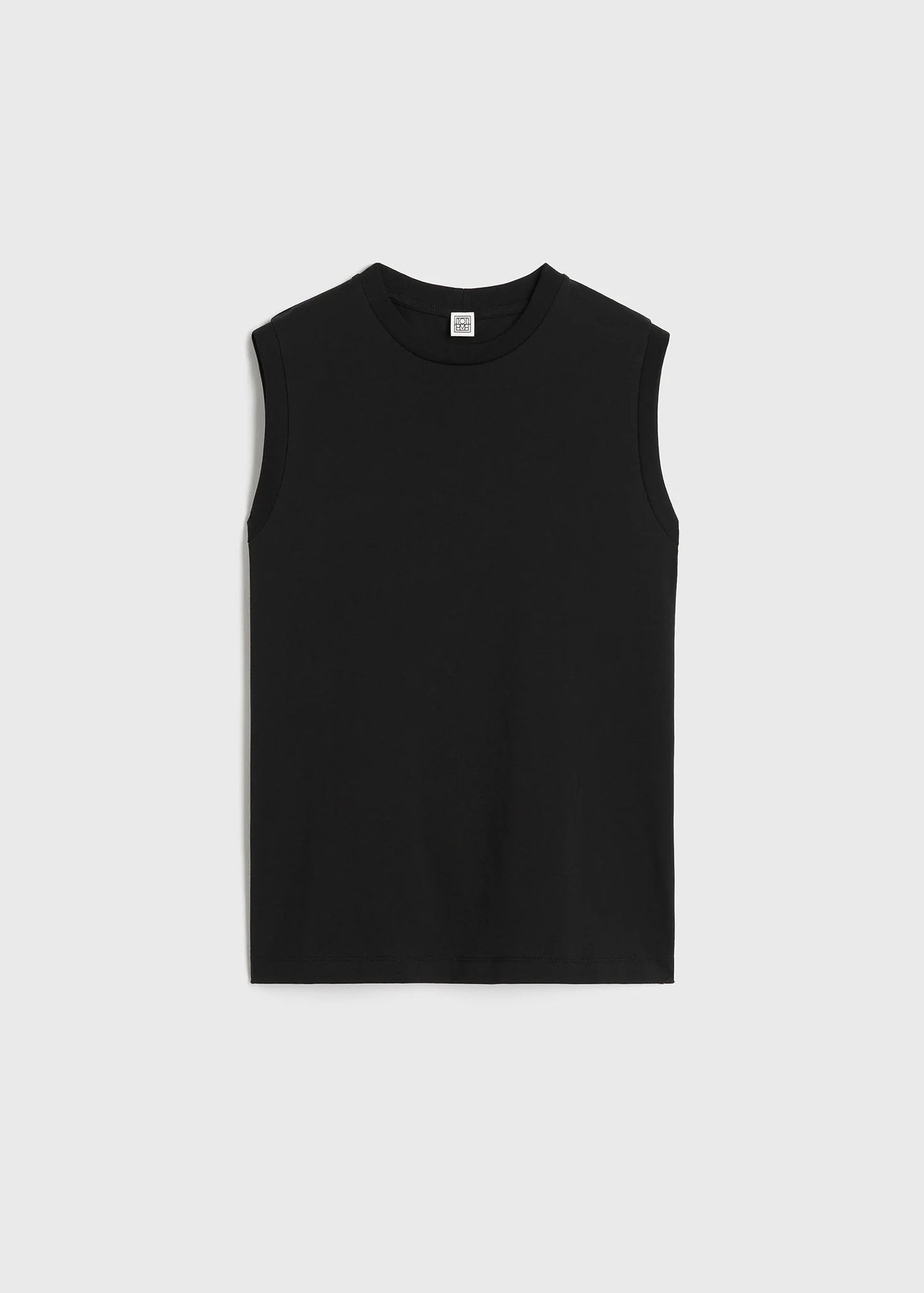 Relaxed Sleeveless Tee (Black)