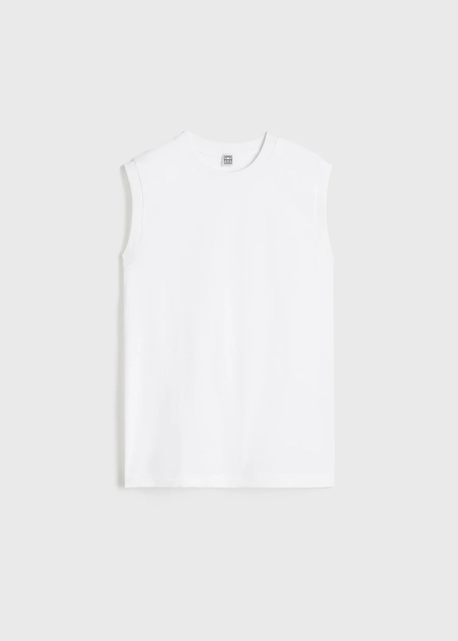 Relaxed Sleeveless Tee (Off White)