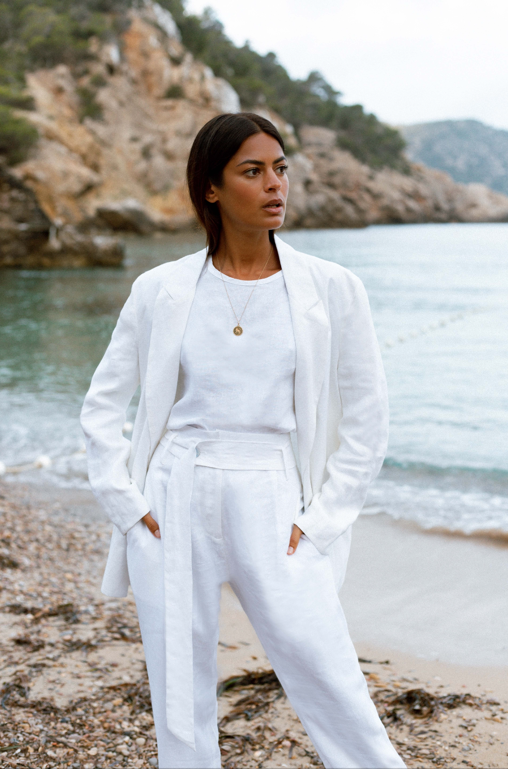 Nomade Suit Jacket in White