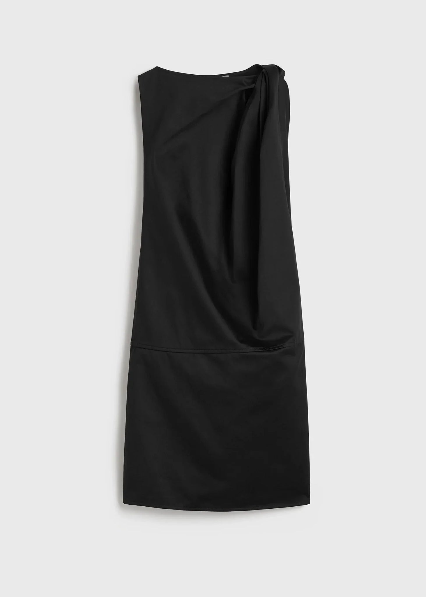 Shoulder-Twist Dress (Ecru)