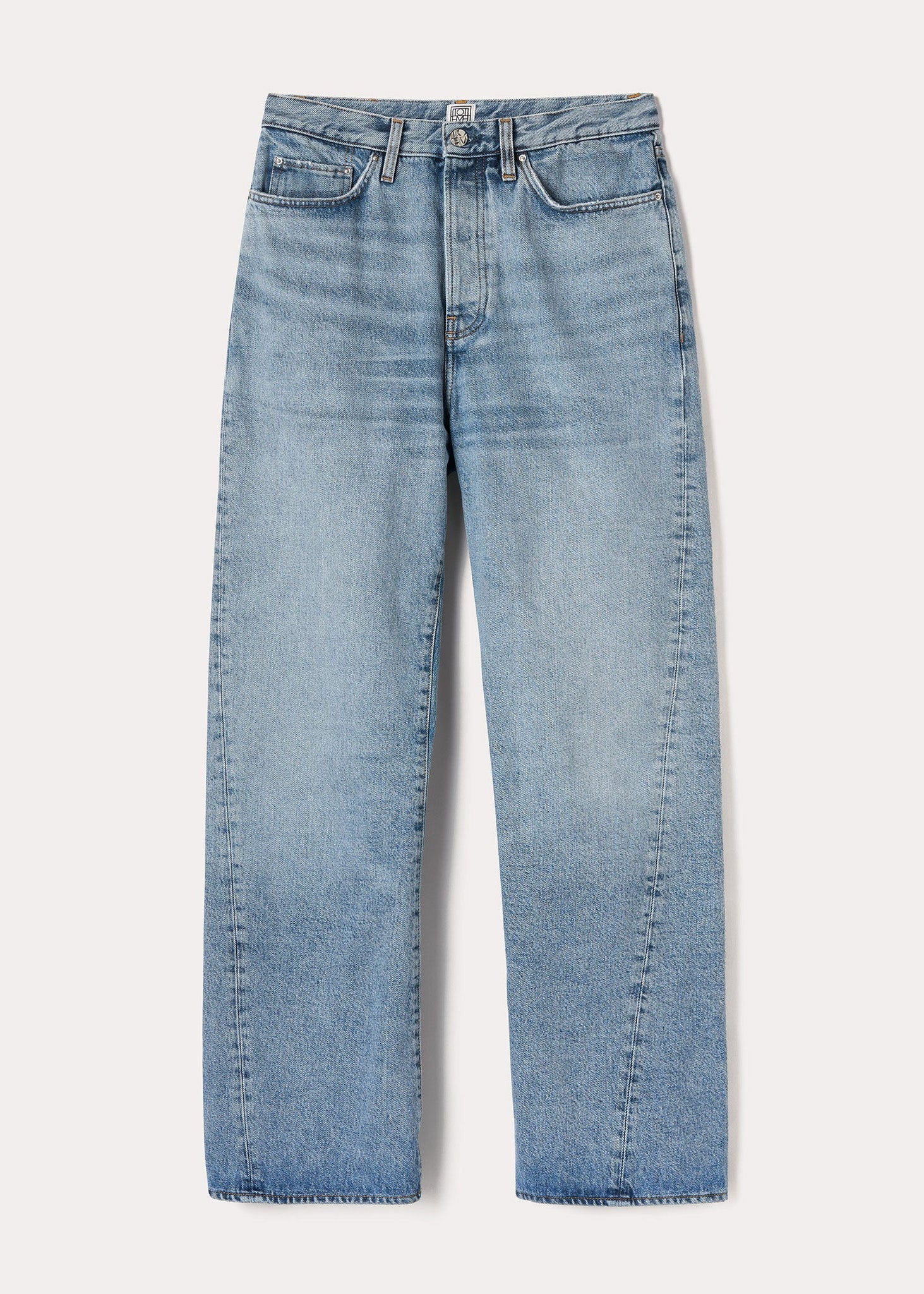 Twisted Seam Denim Full Length - Off White