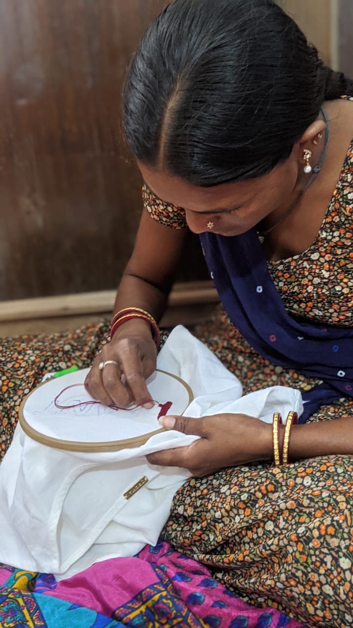 Saheli Hand Embroidered Plant A Tree T-Shirt