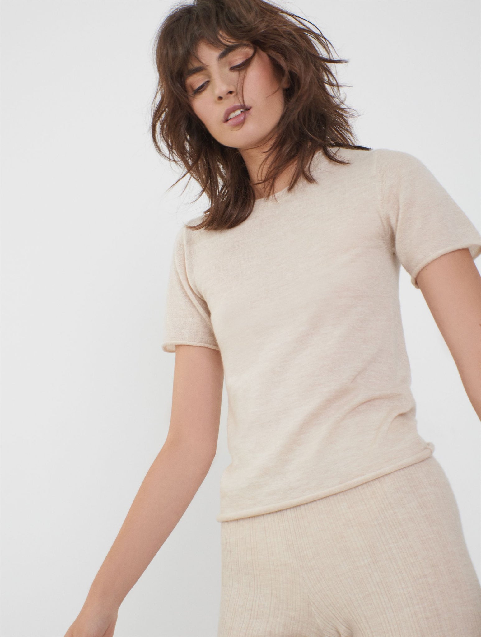 Cashmere Knitted T-shirt