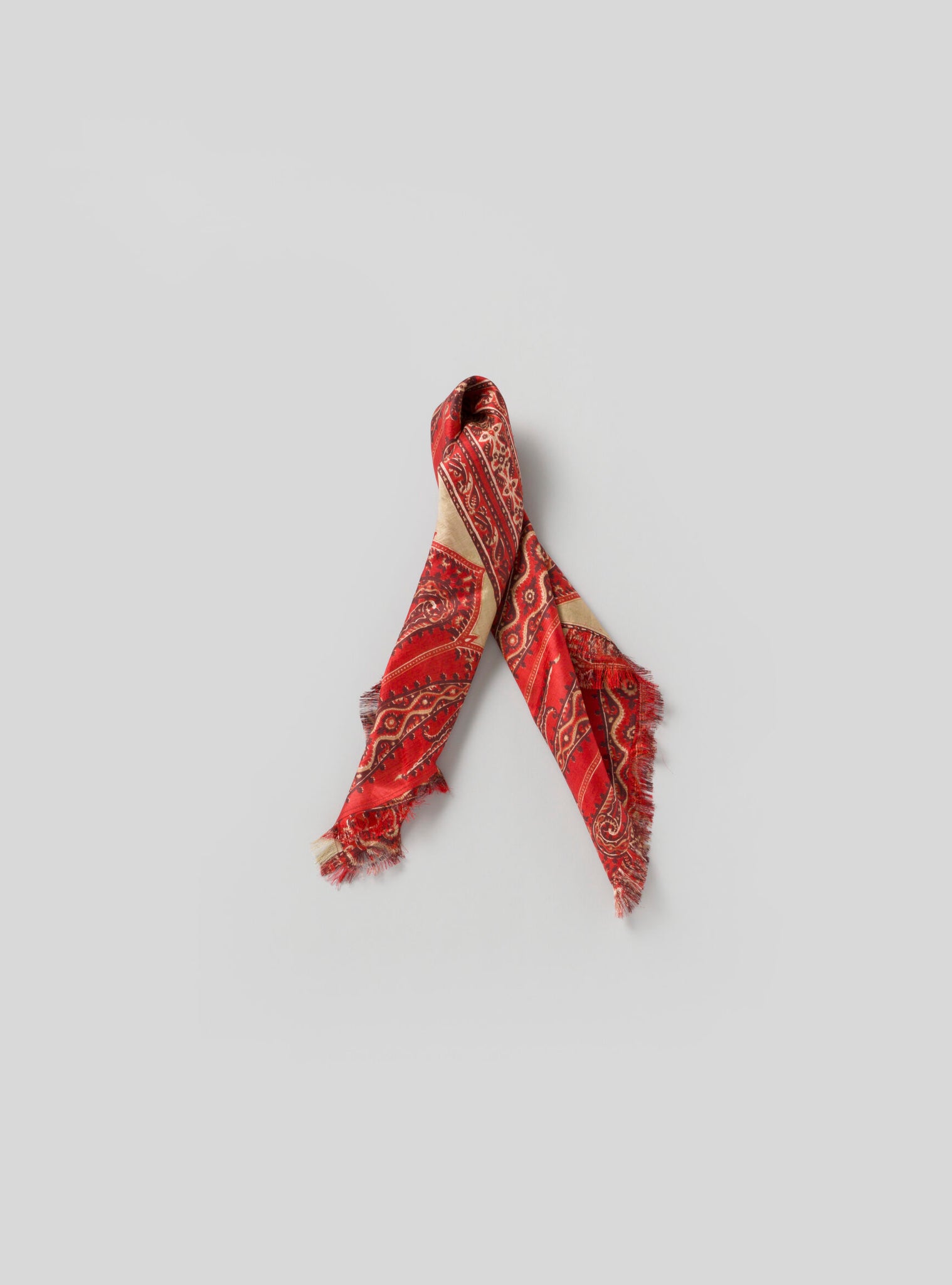 Oversized Goa Sari Scarf – Red