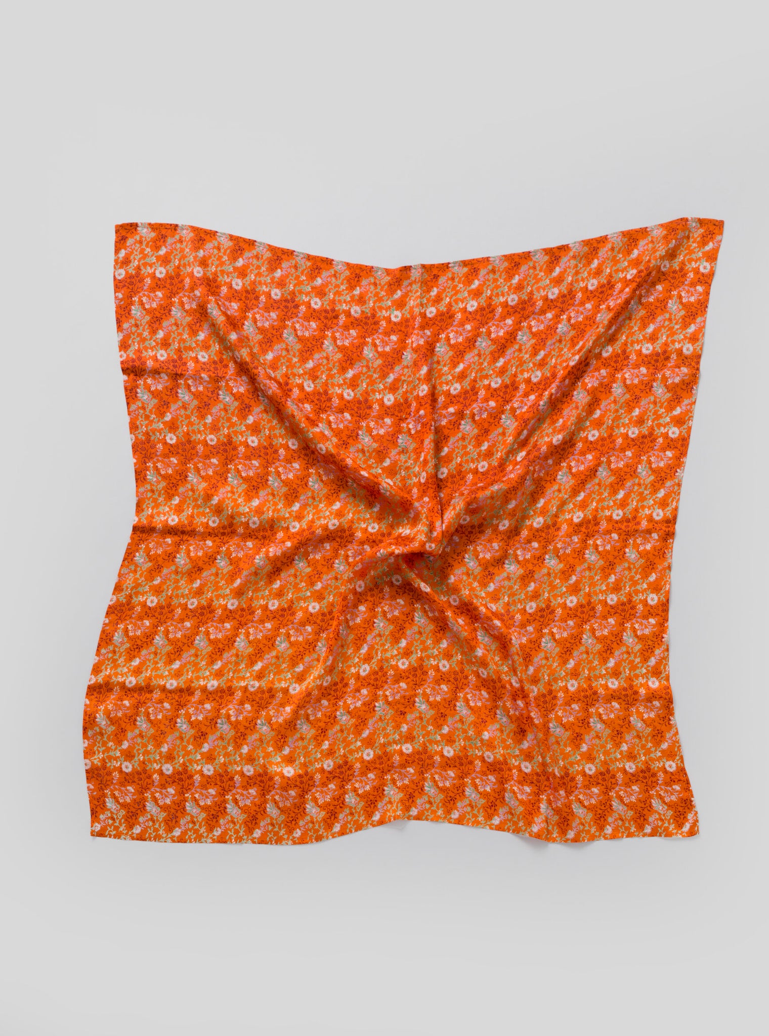 Colaba Sari Scarf – Orange Flower